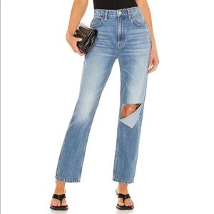 NEW Revolve RE/DONE Original 70s Straight Jeans Distressed Size 29